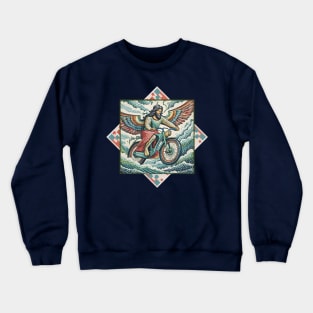 Jesus Christ on a Bike Crewneck Sweatshirt